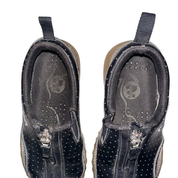 Merrell Barrado Black Brown Leather Slip On Zip Up Walking Hiking Shoes Size 9 - Picture 6 of 8